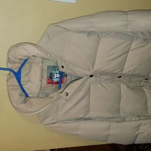 Beige puffer jacket size M